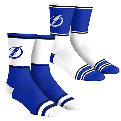 Youth Rock Em Socks  Tampa Bay Lightning 2-Pack Color Block Crew Socks Set