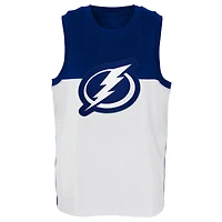 Débardeur Tampa Bay Lightning Revitalize blanc/bleu pour jeune