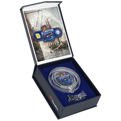 Tampa Bay Lightning vs. Boston Bruins Crystal Puck - Filled with Ice from the 2026 NHL Stadium Series