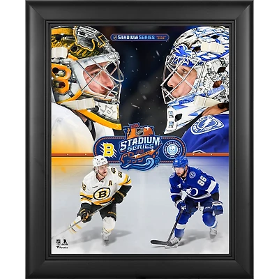 Tampa Bay Lightning vs. Boston Bruins Framed 13" x 16" 2026 NHL Stadium Series Matchup Collage