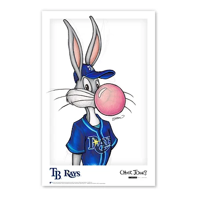 Bugs Bunny Tampa Bay Rays 11" x 17" Looney Tunes Poster Print