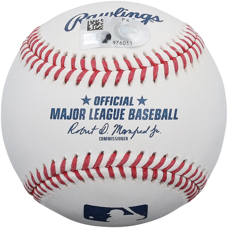 Balle de baseball autographiée par Carl Crawford des Rays de Tampa Bay avec inscription « Rays Up »