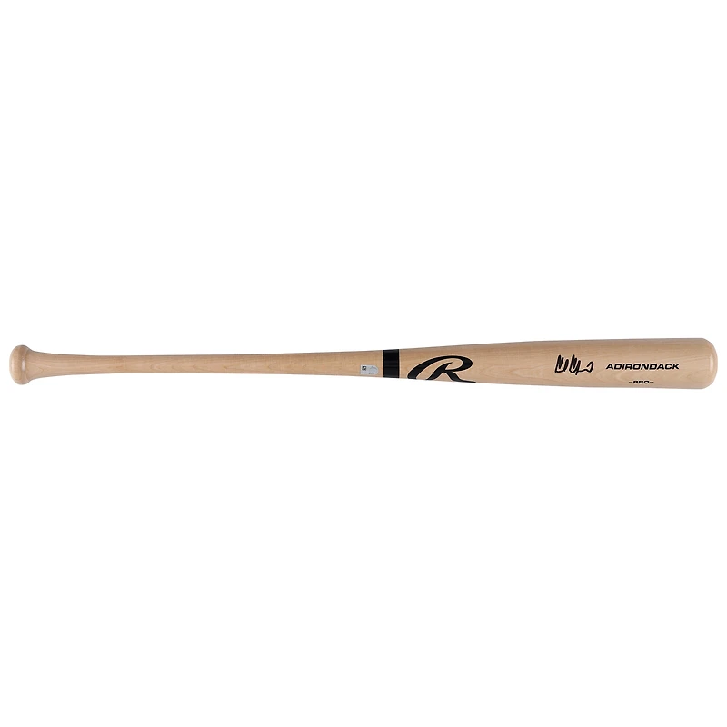 Bâton Rawlings Pro blond autographié par Carl Crawford des Tampa Bay Rays