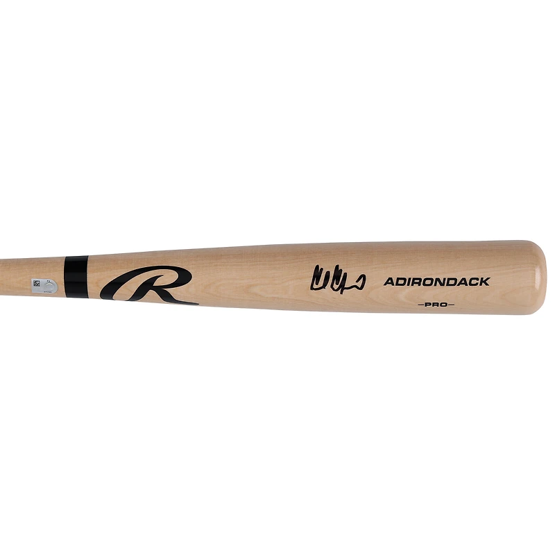 Carl Crawford Tampa Bay Rays Autographed Blonde Rawlings Pro Bat