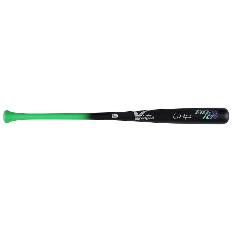Carl Crawford Tampa Bay Rays Autographed Victus City Connect Bat