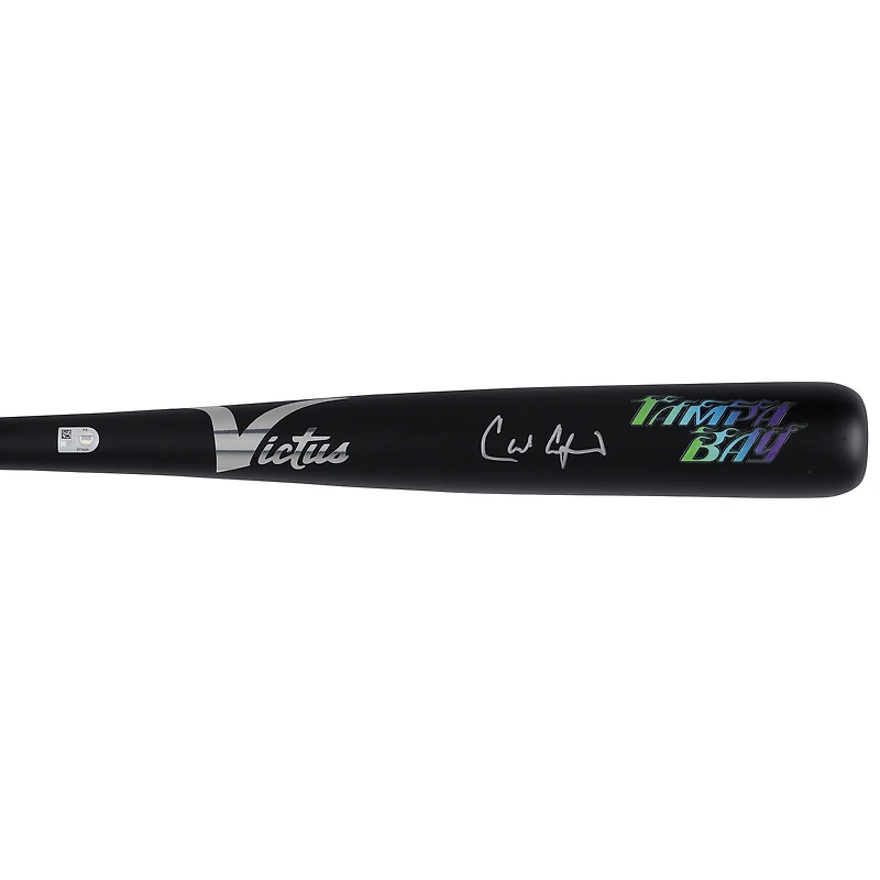 Carl Crawford Tampa Bay Rays Autographed Victus City Connect Bat