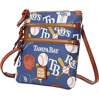 Dooney & Bourke Tampa Bay Rays Game Day Triple Zip Crossbody Purse