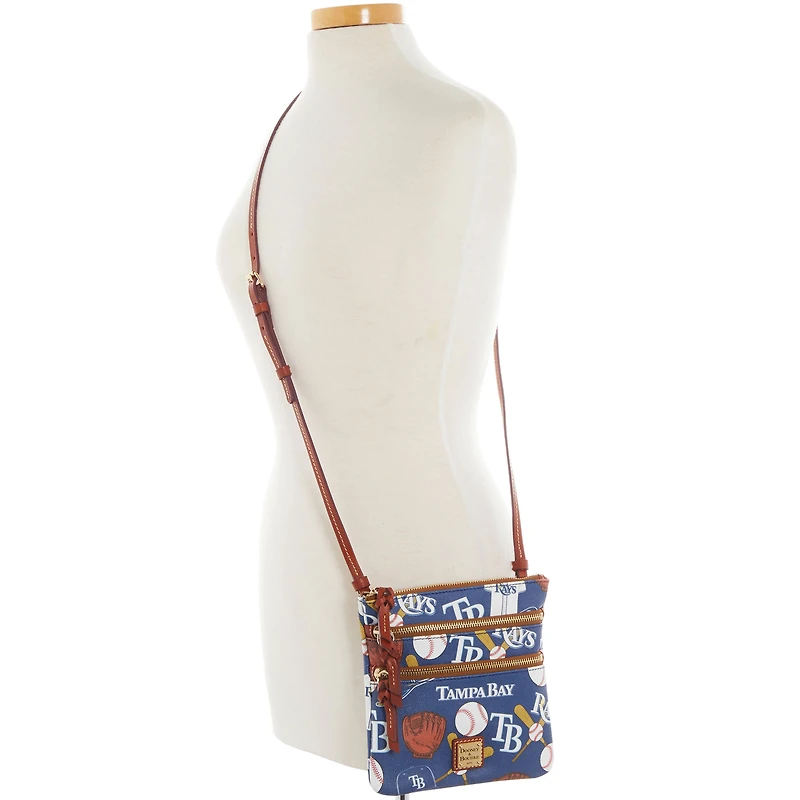 Dooney & Bourke Tampa Bay Rays Game Day Triple Zip Crossbody Purse