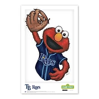 Elmo Tampa Bay Rays Sesame Street 11" x 17" Poster Print