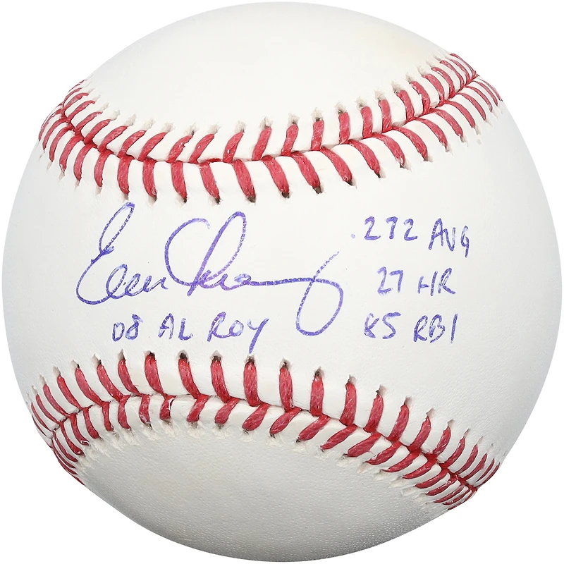 Balle de baseball autographiée par Evan Longoria des Tampa Bay Rays avec plusieurs inscriptions - Édition limitée n° 3/10