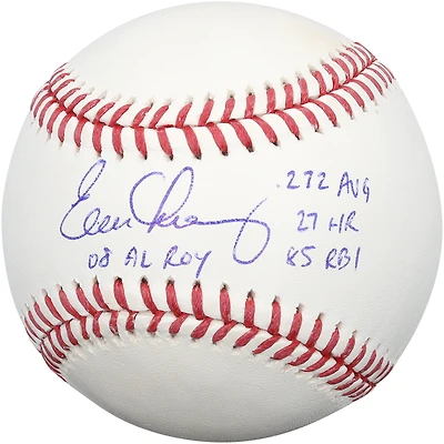 Balle de baseball autographiée par Evan Longoria des Tampa Bay Rays avec plusieurs inscriptions - Édition limitée n° 3/10