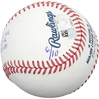 Balle de baseball autographiée par Evan Longoria (Rayons de Tampa Bay) avec plusieurs inscriptions - Édition limitée à 10 exemplaires