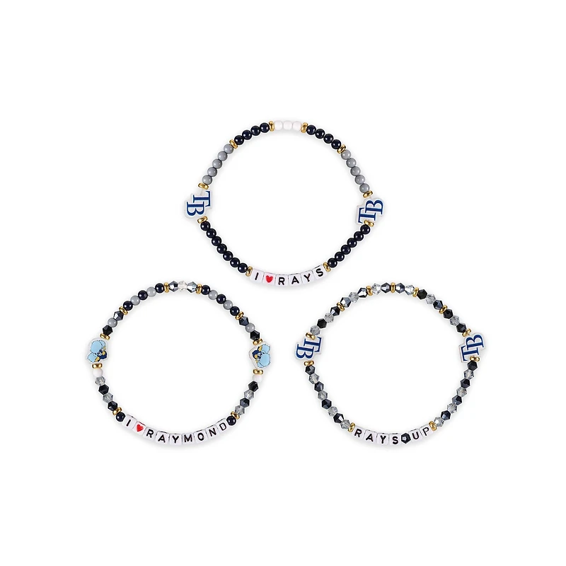 Lot de 3 bracelets d'amitié FOCO des Rays de Tampa Bay