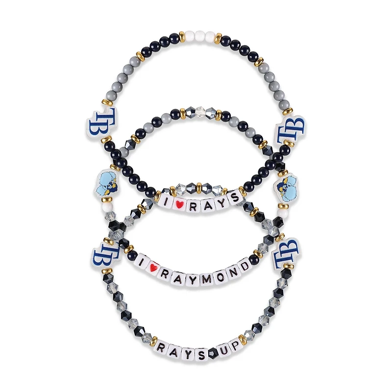 Lot de 3 bracelets d'amitié FOCO des Rays de Tampa Bay