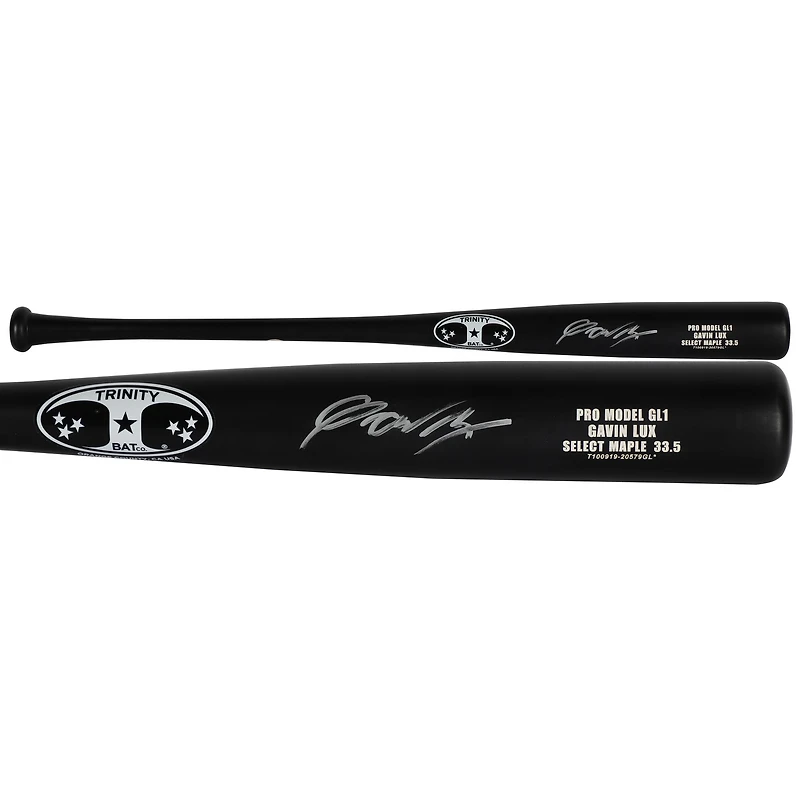 Gavin Lux Tampa Bay Rays Autographed Trinity Game Model Bat