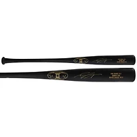 Gavin Lux Tampa Bay Rays Autographed Trinity Game Model Bat - Signed in Gold