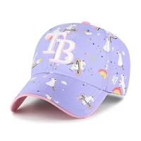 Girls Youth '47  Lavender Tampa Bay Rays Unicorn Clean Up Adjustable Hat