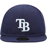 Casquette ajustée My First 59FIFTY New Era Tampa Bay Rays bleu marine pour bébé