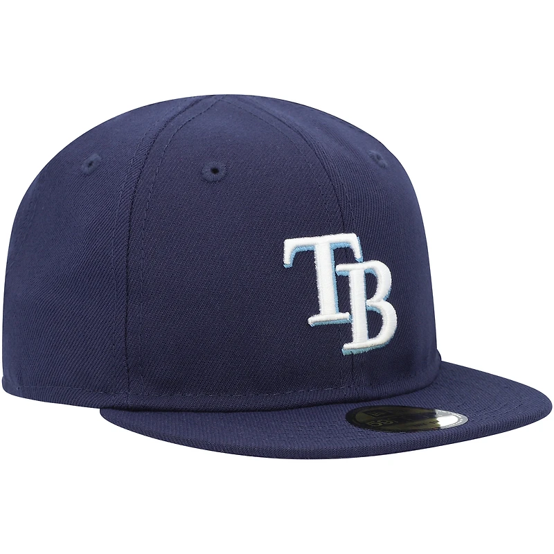 Casquette ajustée My First 59FIFTY New Era Tampa Bay Rays bleu marine pour bébé