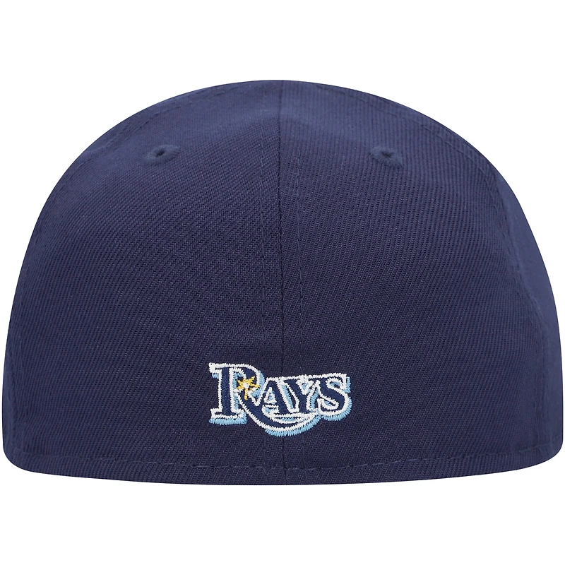 Casquette ajustée My First 59FIFTY New Era Tampa Bay Rays bleu marine pour bébé