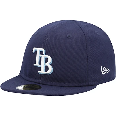Casquette ajustée My First 59FIFTY New Era Tampa Bay Rays bleu marine pour bébé