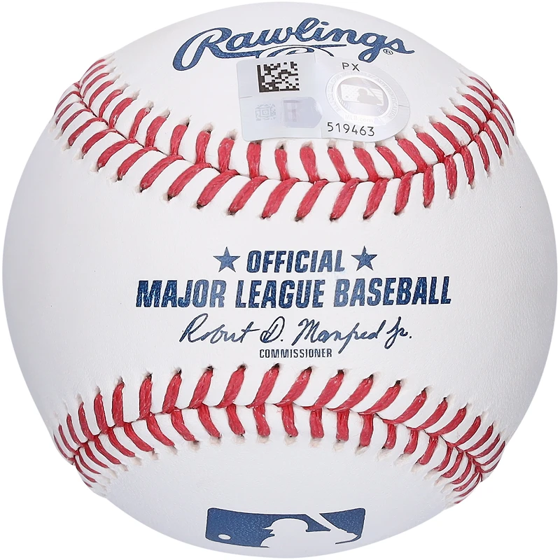 Junior Caminero Tampa Bay Rays Autographed Baseball with "Rays Up" Inscription