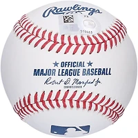 Junior Caminero Tampa Bay Rays Autographed Baseball with "Rays Up" Inscription