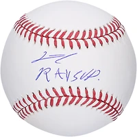 Junior Caminero Tampa Bay Rays Autographed Baseball with "Rays Up" Inscription