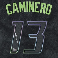 Junior Caminero Tampa Bay Rays Autographed Black Nike City Connect Limited Jersey
