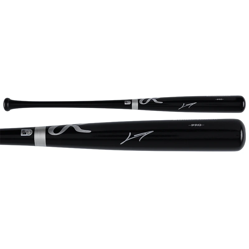 Junior Caminero Tampa Bay Rays Autographed Black Rawlings Pro Bat