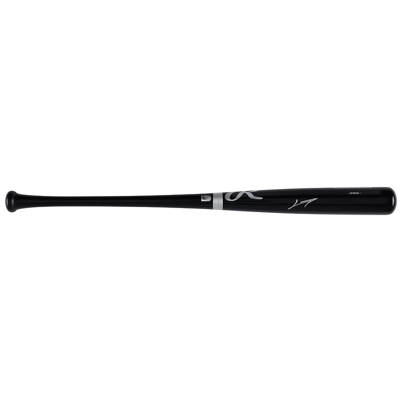 Junior Caminero Tampa Bay Rays Autographed Black Rawlings Pro Bat