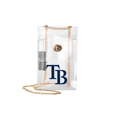 Logo Brands Tampa Bay Rays Clear Essential Crossbody Purse