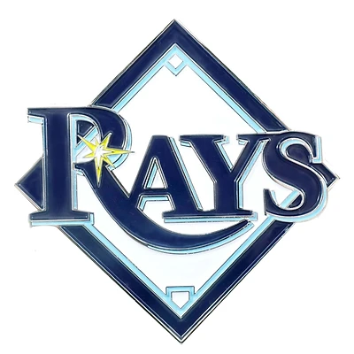 Logo Brands  Tampa Bay Rays Embossed Color Auto Emblem