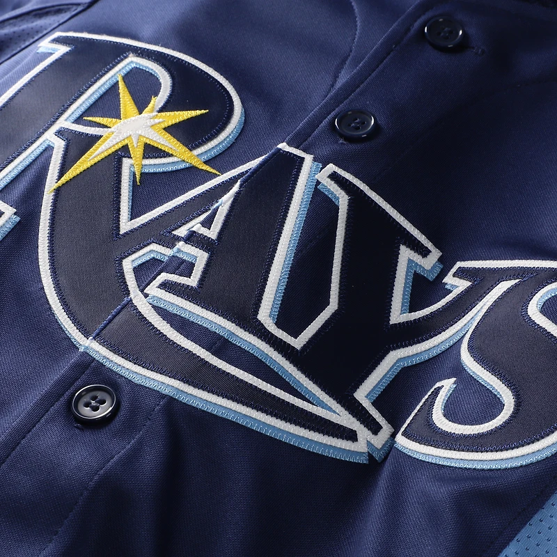 Men's Mitchell & Ness David Price Blue Tampa Bay Rays Authentic Batting Practice Jersey