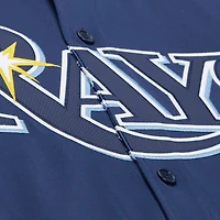 Maillot d'entraînement au bâton authentique bleu pour homme Mitchell & Ness David Price des Rays de Tampa Bay