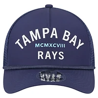 Men's New Era  Navy Tampa Bay Rays Minimalist 9FORTY A-Frame Adjustable Hat
