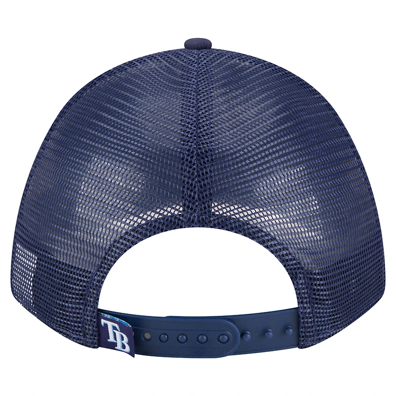 Men's New Era  Navy Tampa Bay Rays Minimalist 9FORTY A-Frame Adjustable Hat