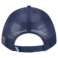 Men's New Era  Navy Tampa Bay Rays Minimalist 9FORTY A-Frame Adjustable Hat
