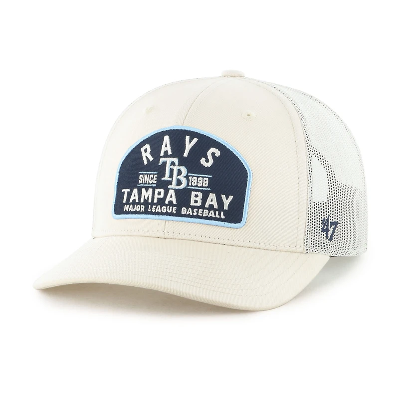 Casquette trucker ajustable Leland crème Tampa Bay Rays '47 pour homme