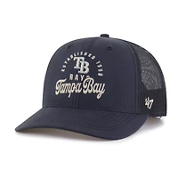 Men's '47 Navy Tampa Bay Rays Pitstop Trucker Adjustable Hat