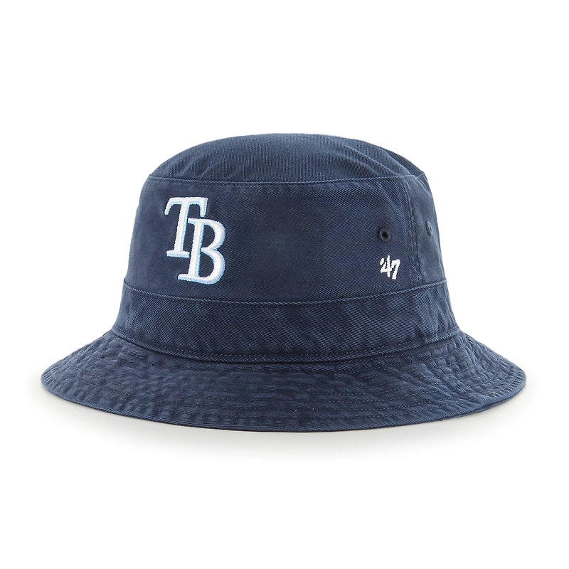 Chapeau bob bleu marine avec logo principal des Tampa Bay Rays '47 pour homme