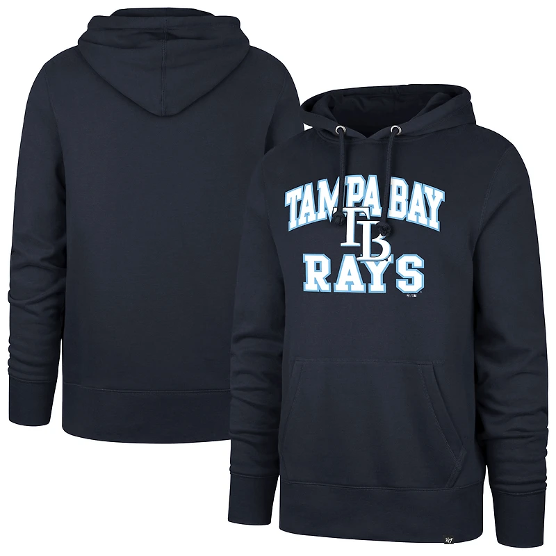Sweat à capuche bleu marine '47 Tampa Bay Rays Velocity Headline pour homme