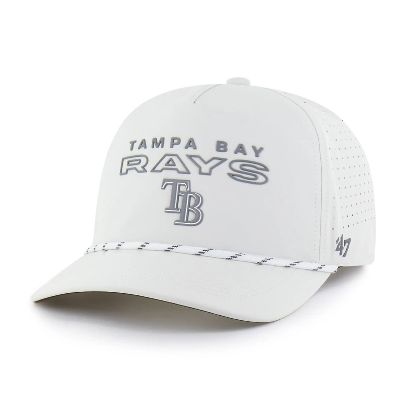 Casquette ajustable Tampa Bay Rays Forward Vault Hitch blanche n° 47 pour homme