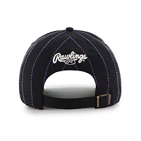 Casquette ajustable à rayures noires Tampa Bay Rays '47 x Rawlings pour homme