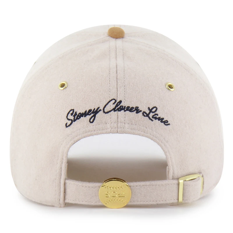 Men's '47 x Stoney Clover Lane  Natural/Tan Tampa Bay Rays Script Charm Clean Up Adjustable Hat