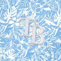 Chemise boutonnée Antigua bleu poudre pour homme des Rays de Tampa Bay