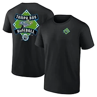 Men's  Black Tampa Bay Rays Cooperstown Collection Field Play T-Shirt