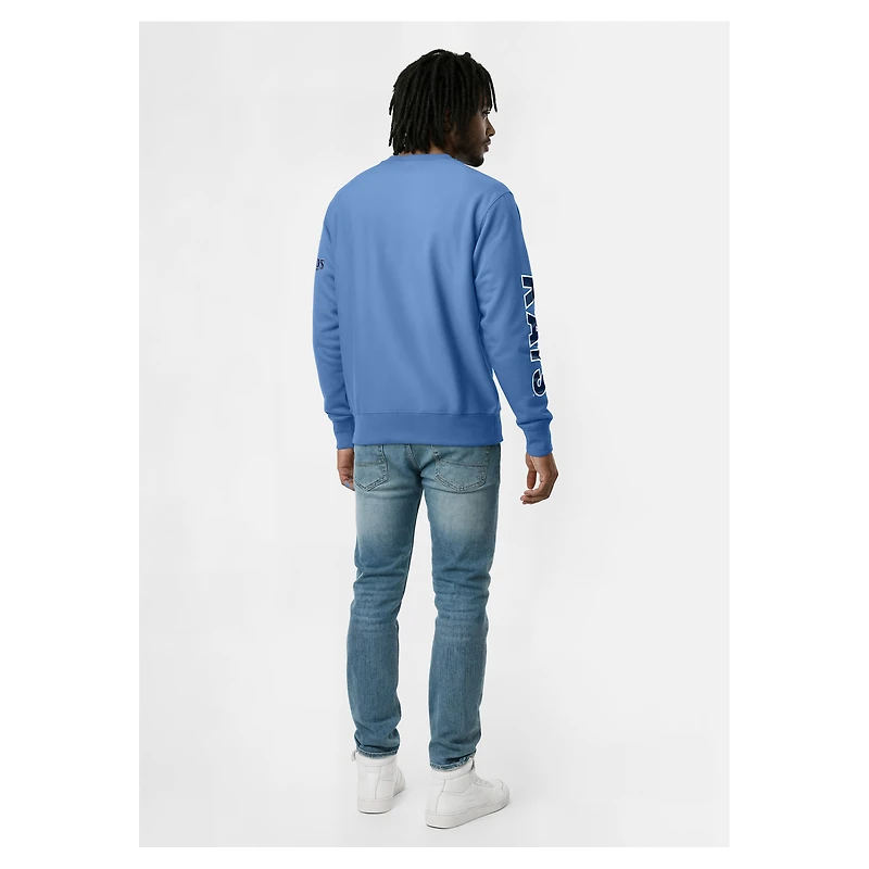 Men's Champion  Light Blue Tampa Bay Rays Reverse Weave Chenille Sweatshirt