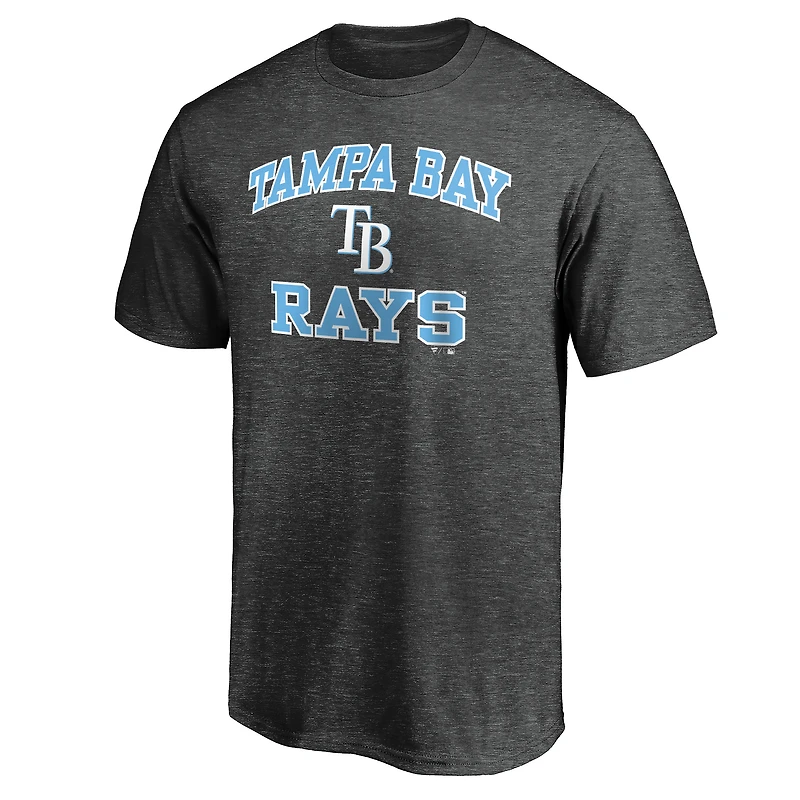 Men's  Charcoal Tampa Bay Rays Heart & Soul T-Shirt
