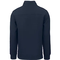 Men's Cutter & Buck  Navy Tampa Bay Rays Roam Eco Recycled Quarter-Zip Pullover